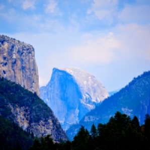The iconic Half Dome offers a postcard perfect view for millions of visitors to Yosemite National Park